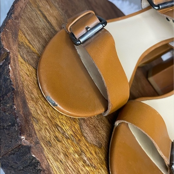 Zara basic brown strappy sandals size 8 - Picture 3 of 10